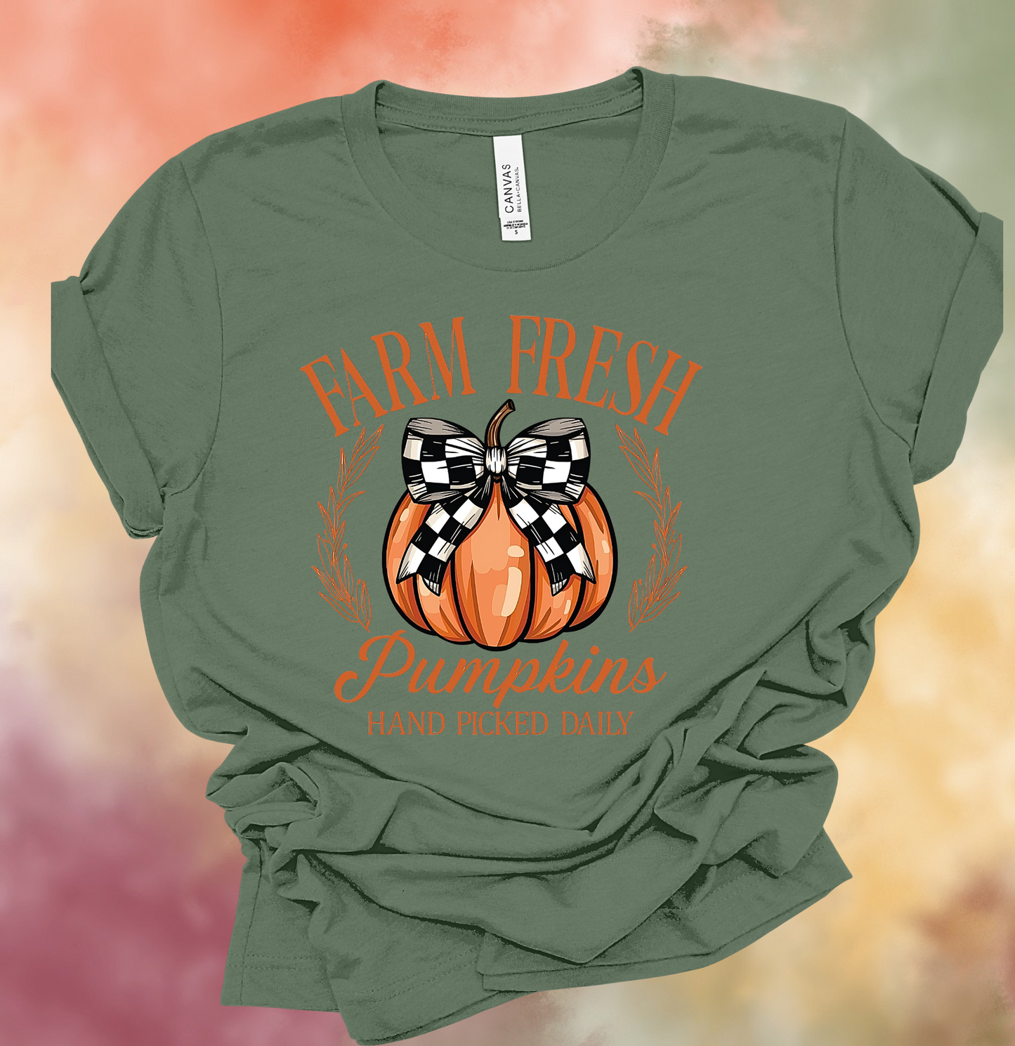 Checkered Fresh Pumpkin