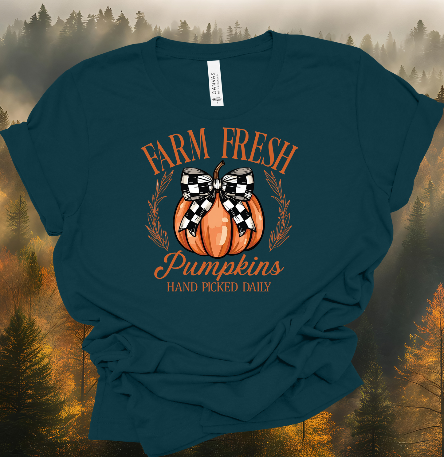 Checkered Fresh Pumpkin