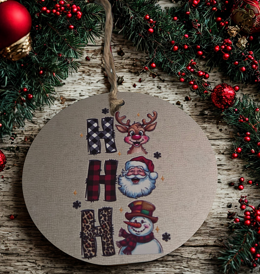 Ho Ho Ho Ornament